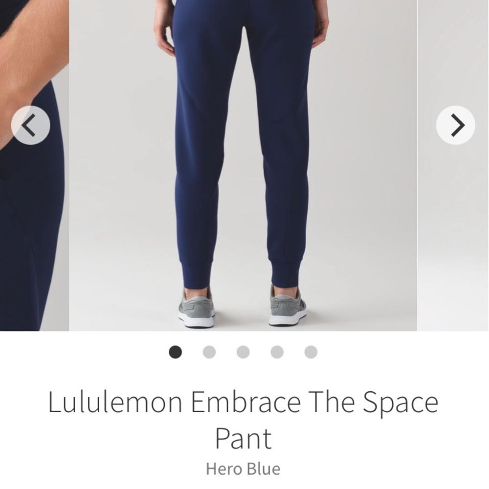 🍑BBL Lululemon mid rise smooth fit pull on spacer jogger Pant 2 XS blue run